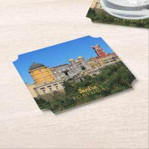 Fairytale Sintra Palace photo, in Portugal Paper Coaster