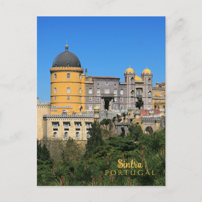 Fairytale Sintra Palace photo, in Portugal Postcard (Front)