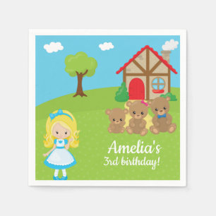 Fairytale Storytime Goldilocks Three Bears Napkin