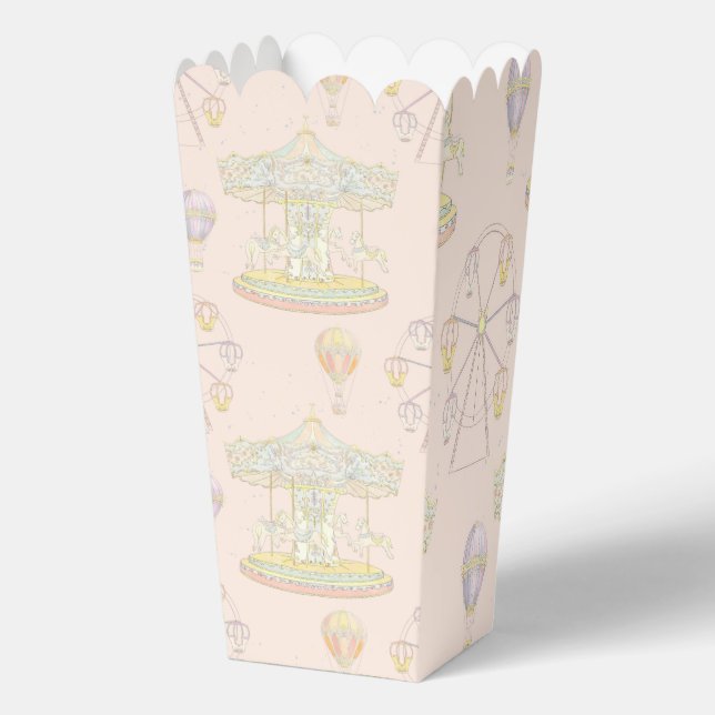 "Fairytale Vintage Amusement Park"  Favor Box (Back)