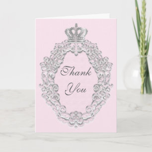 Fairytale Vintage Princess Merci Carte de rempliss