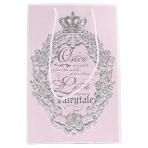 Fairytale Vintage Princess Pink Mariage sac cadeau
