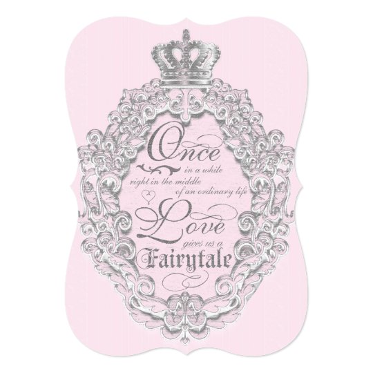 Fairytale Vintage Storybook Wedding Invitation