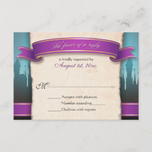 Fairytale Wedding RSVP Reply Cards