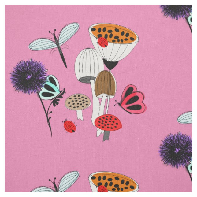 Fairytale Whimsy Nature Garden Fabric (Swatch)