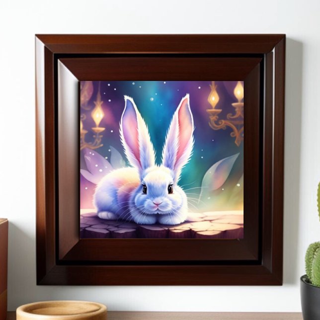 Fairytale White Watercolor Bunny Poster (Creator Uploaded)