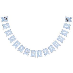 Fairytale Winter Snow Princess Birthday  Bunting Flags