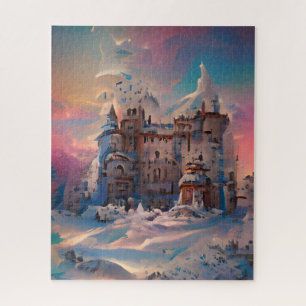 Fairytale World, Winter Castle, Snow Castle, Xmas Jigsaw Puzzle