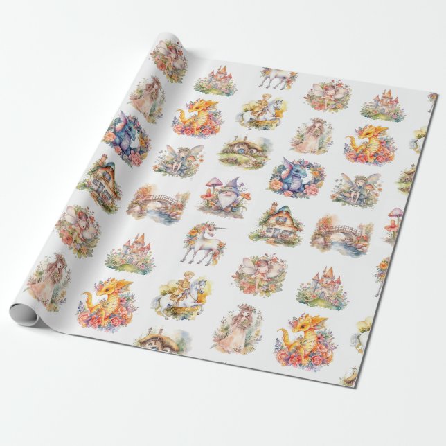 Fairytale World Wrapping Paper (Unrolled)