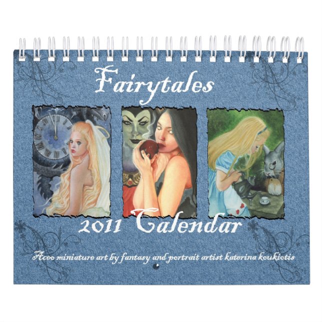 Fairytales 2011 ACEO Calendar KaterinaArt (Cover)