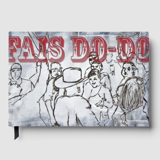 Fais Do-Do design  Guest Book (Front)