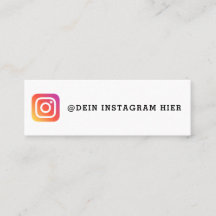 Fais ta propre carte de visite Instagram