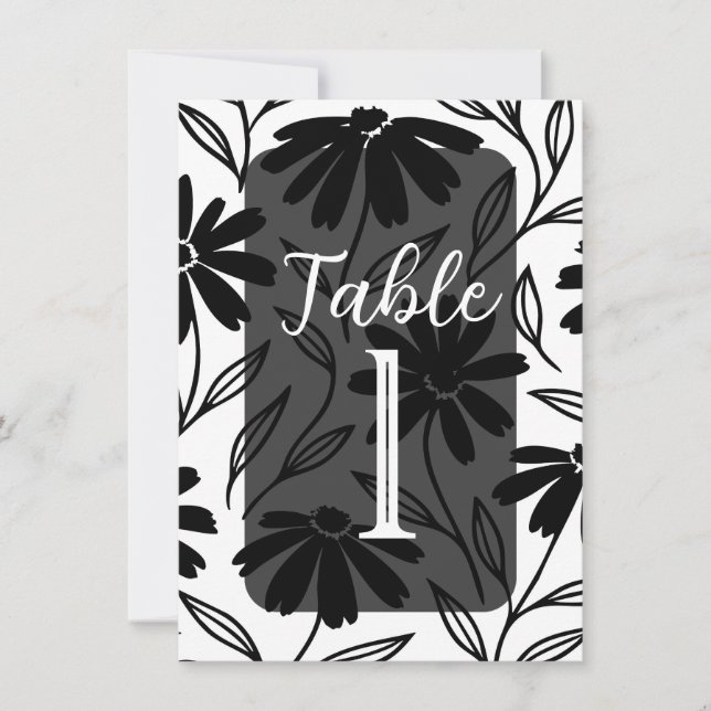 Faisceaux d'encre noire Numéro de table de saumons (Devant)