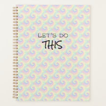 Faisons ce Pastel Tie Dye Motif Planner