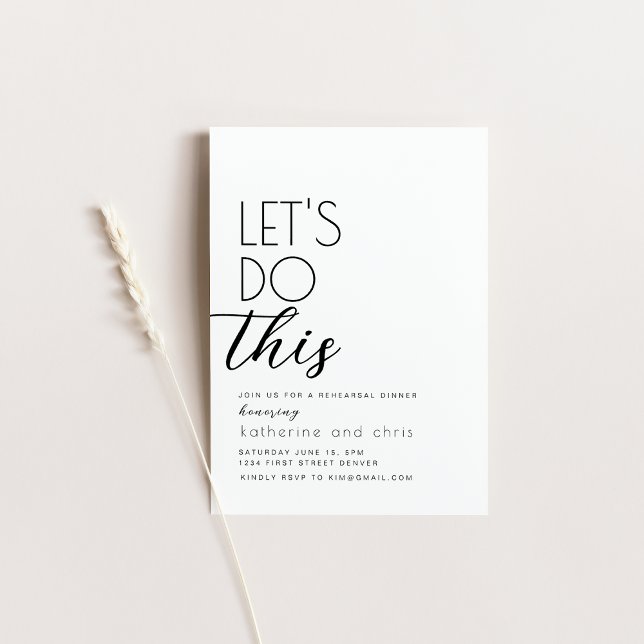 Faisons cette invitation pour le dîner de répétiti (Créateur téléchargé)
