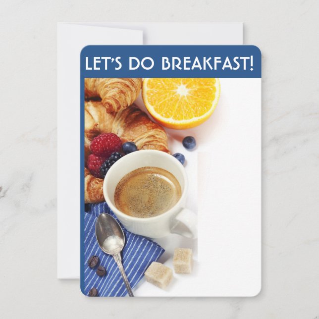 Faisons les invitations de petit déjeuner (Devant)
