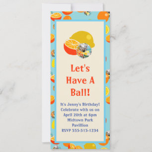Faisons un bal ! Invitation Disco Party