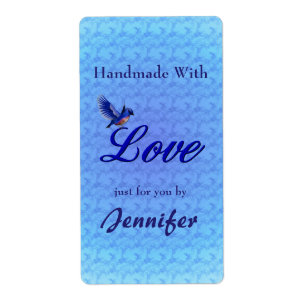 Fait à la main avec amour Bluebird Personnalisé