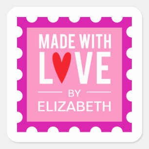 Fait avec l'amour Cute Valentines Sticker