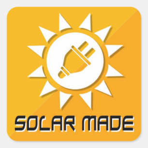 Fait avec les autocollants solaires