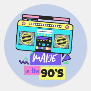 Fait Dans Les Années 90 Drôle Stickers Rétro Nosta