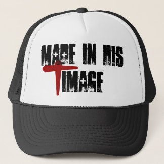 Fait dans "SON" casquette de camionneur d'image