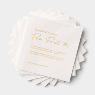 Fait de plaisir minimaliste mariage Fil d'or perso