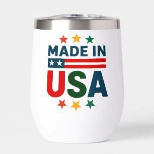 Fait en usa conception typographique patriotique