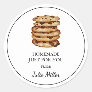 Fait maison juste pour vous cookies étiquette