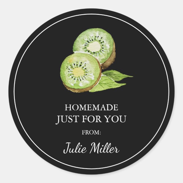 Fait maison juste pour vous étiquette kiwi (Devant)