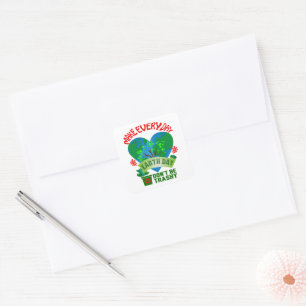 Faites chaque jour Jour des terres Carré Sticker
