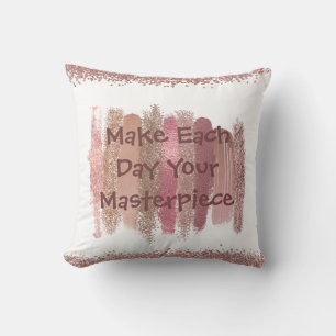 "Faites chaque jour votre chef-d'oeuvre Coussin dé