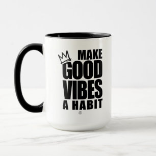 FAITES DE GOOD VIBES UN HABIT   Café Mug