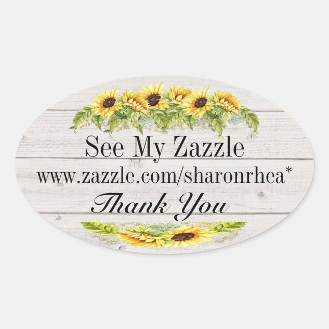 Faites-en votre propre Sticker Sunflower (Devant)