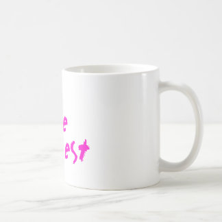 Faites face à la tasse occidentale blanche/rose