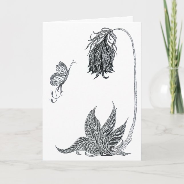 Faites glisser sur votre carte de voeux de beauté (Devant)