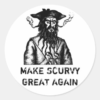 Faites grand Scurvy encore, autocollant de satire