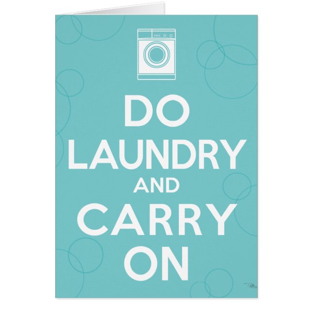 Faites la blanchisserie et continuez (Devant)