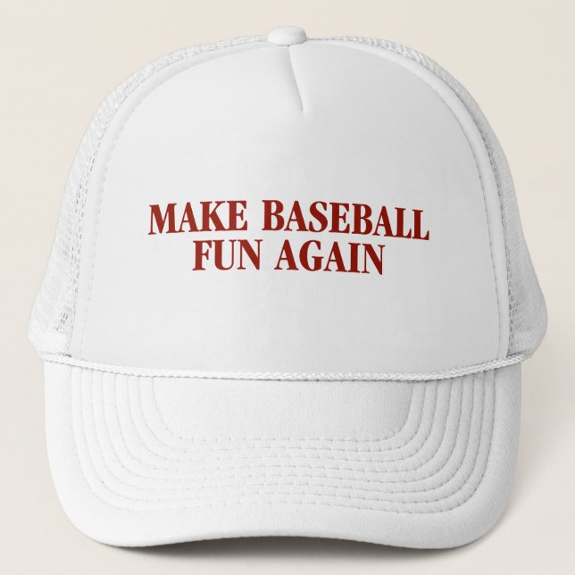 Faites le casquette d'amusement de base-ball (Devant)