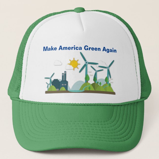 Faites le casquette de camionneur de vert de (Devant)