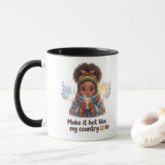 Faites-le chaud comme mon pays" , Mug Suriname Mig
