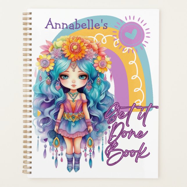 Faites-le faire mignon planificateur fille (Devant)