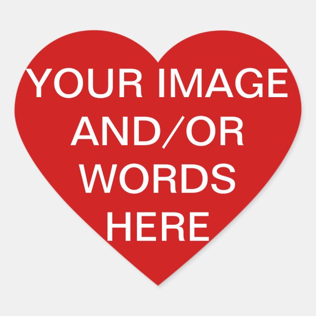 FAITES-LE VOUS-MÊME ~ 1,5" Stickers Coeur (Devant)