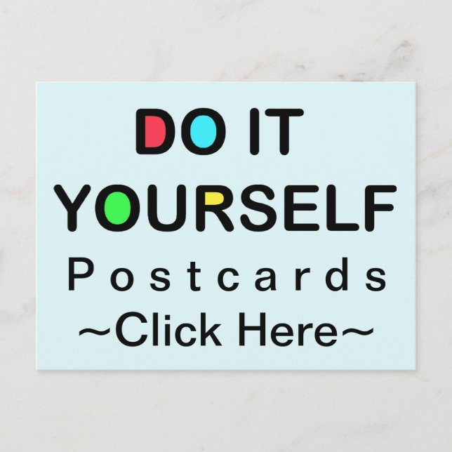 FAITES-LE VOUS-MÊME ~ Carte postale (Devant)