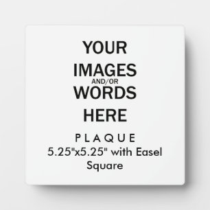 Faites-le vous-même - Plaque 5.25"x5.25" avec Ease