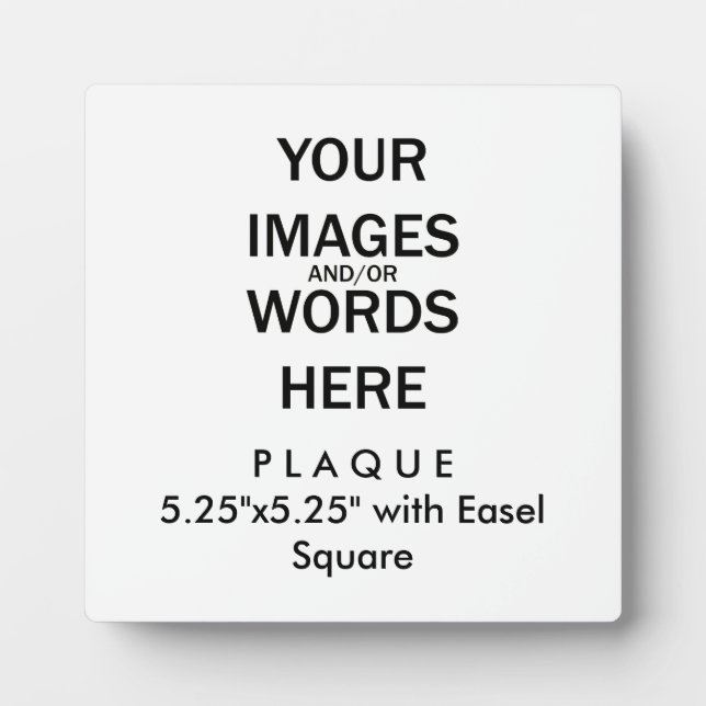 Faites-le vous-même - Plaque 5.25"x5.25" avec Ease (Devant)