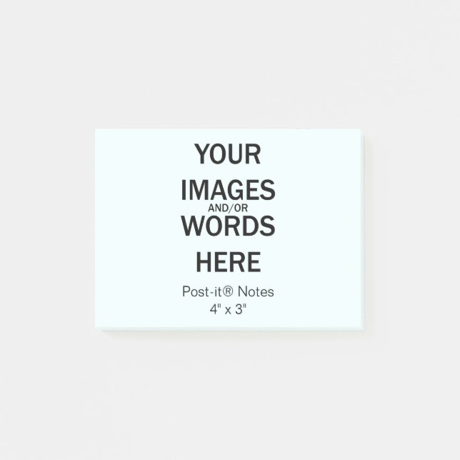 Faites-le vous-même - Post-it® Notes 4" x 3" (Devant)