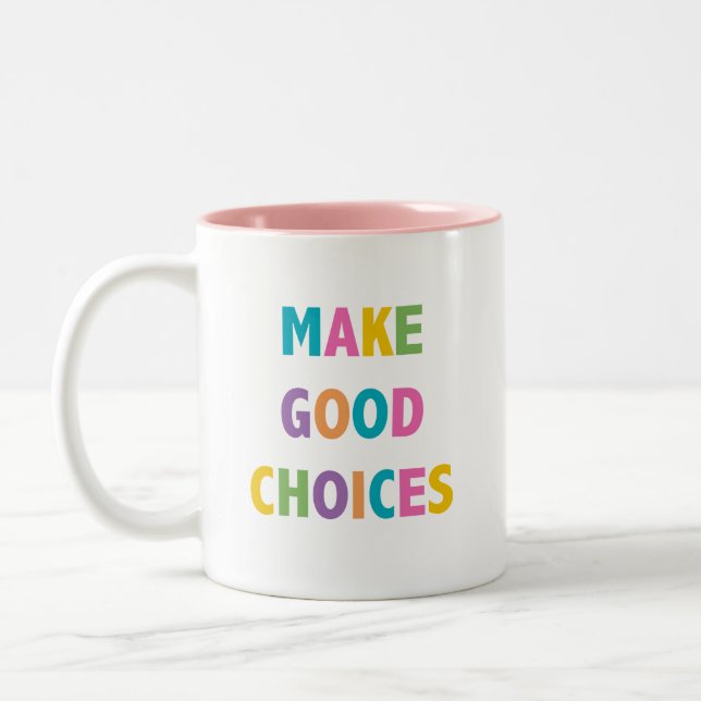 Faites les bons choix - tasse de café 11 onces (Gauche)