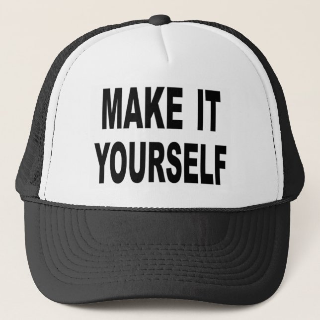 Faites-lui vous-même la casquette de baseball (Devant)