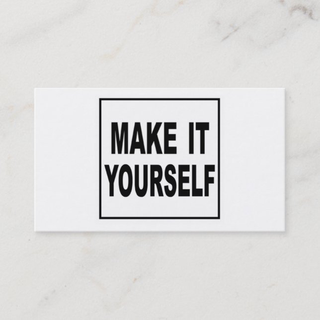 Faites-lui vous-même les cartes de visite (Devant)